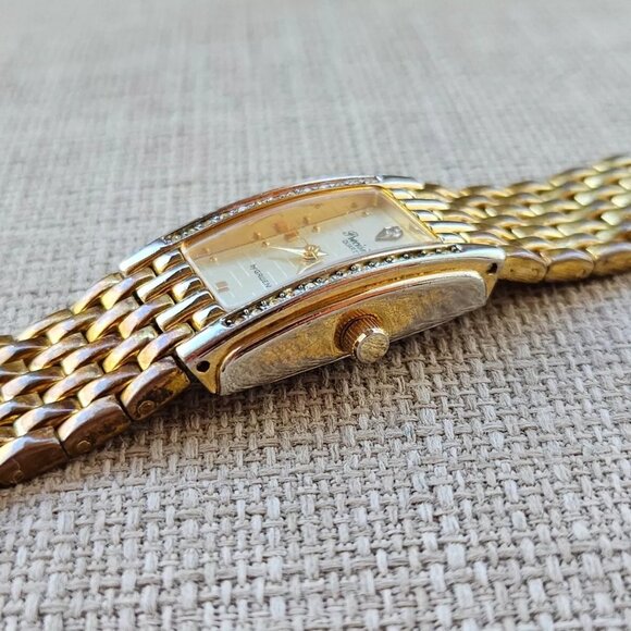 Precision by Gruen Vintage Wristwatch Gold Tone Quartz Analog Wrist Watch - Picture 4 of 11